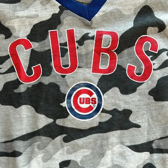Chicago Cubs Camo T-shirt | Chicago Cubs | Cubs Baseball | Camo | MLB | Baseball - Picture 7 of 8